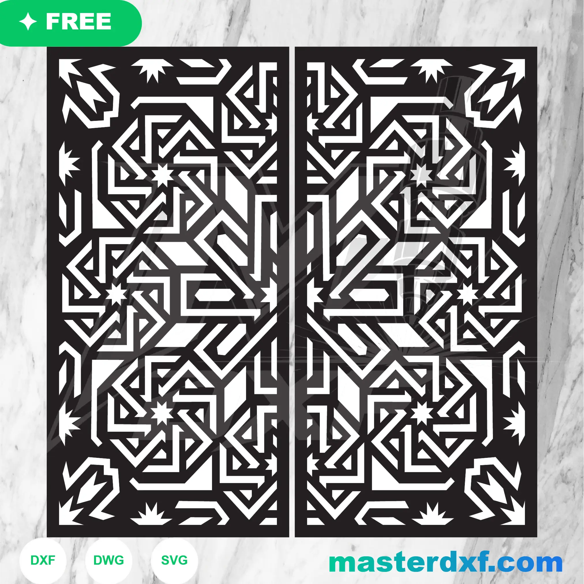 3D Perspective Architectural Hallway Gate Vector for CNC Plasma DXF File